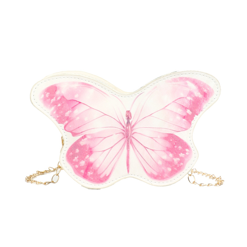 Dolce y lindo pequeño boleto de mariposa para niñas, bolso de moda de cadenas, bolso de mochila para niños, mini bolso de accesorios para niños