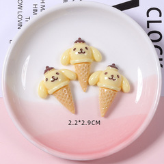 2021 New Cartoon Animal Sweet Cone Ice Cream KT Cat Melody DIY Cream Glue Droplet Phone Case Sticker