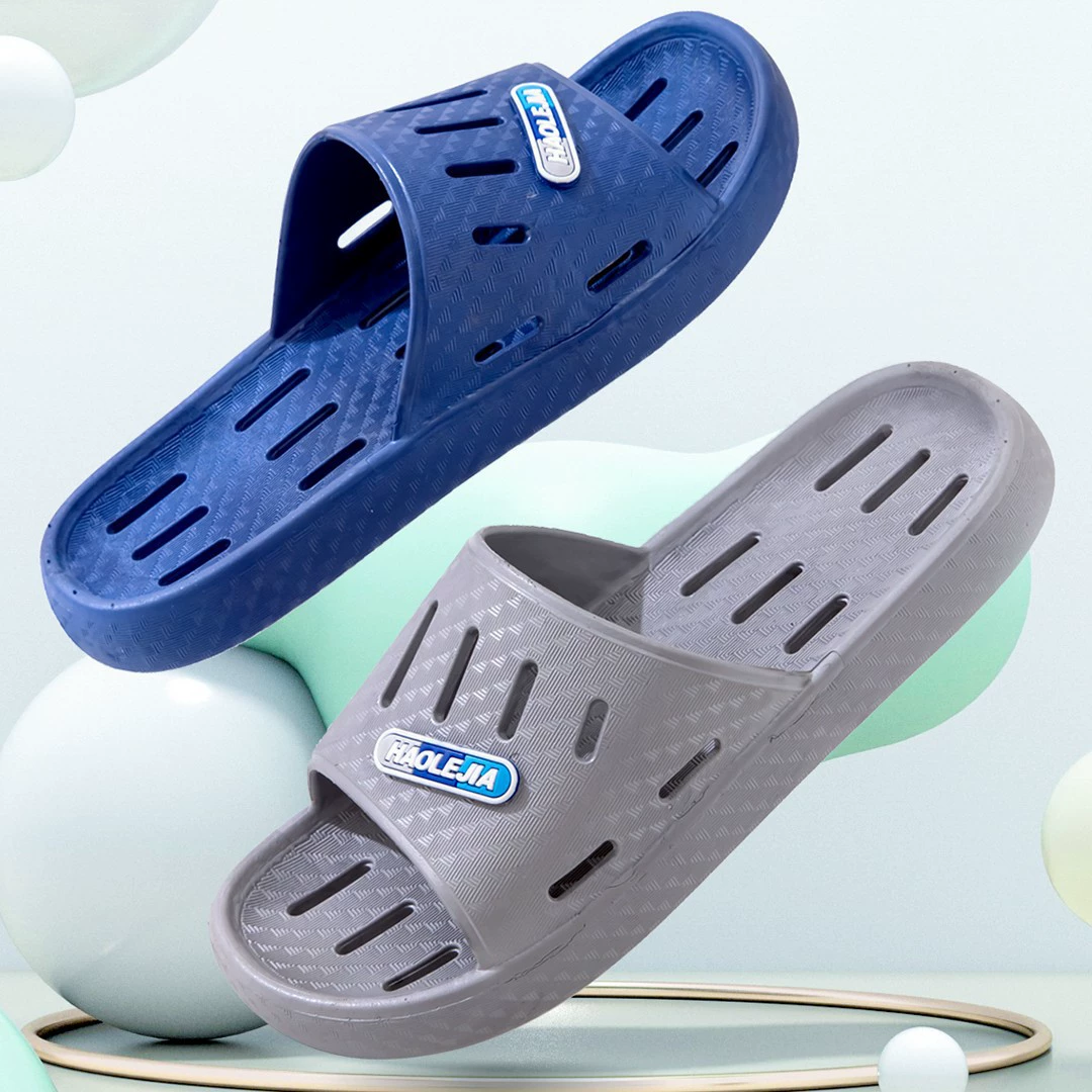 Тапочки домашние мужские летние домашние Нескользящие с толстой подошвой износостойкие мужские тапочки пара ванная ванна протекающие сандалии женские