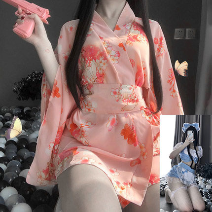 Abrigo Kimono + Blue Maid