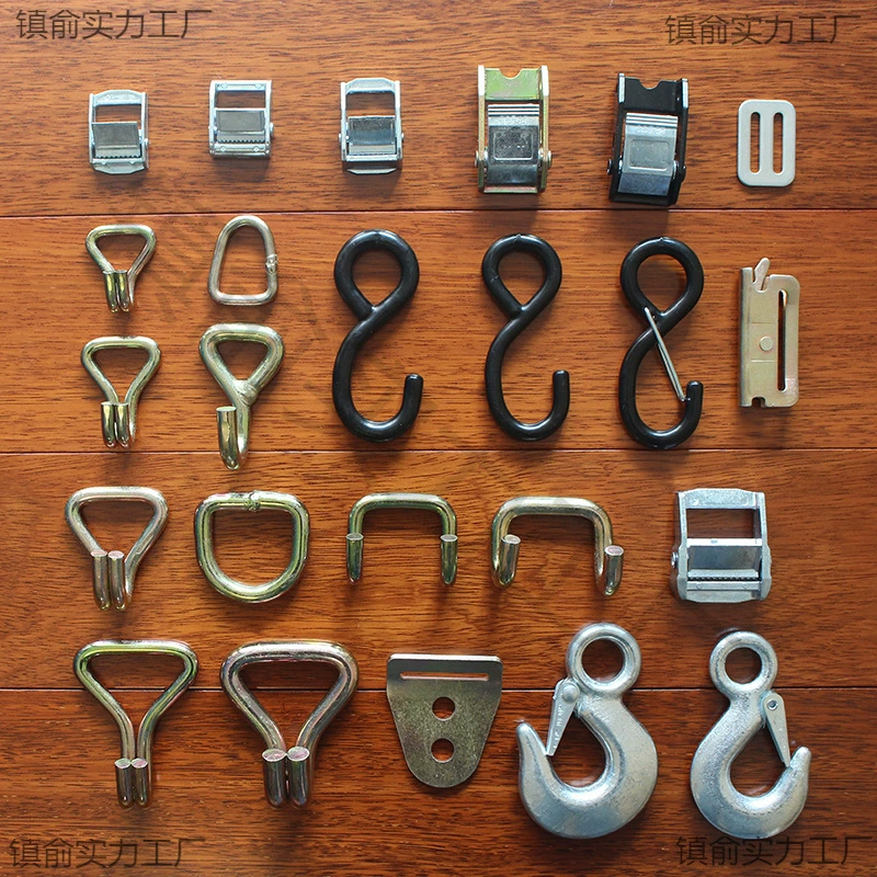 Сплав из цинкового сплава Стальной пуговицы двухрядный крюк Японский крючок S крюк кованый крюк D-образное кольцо E-образный крюк