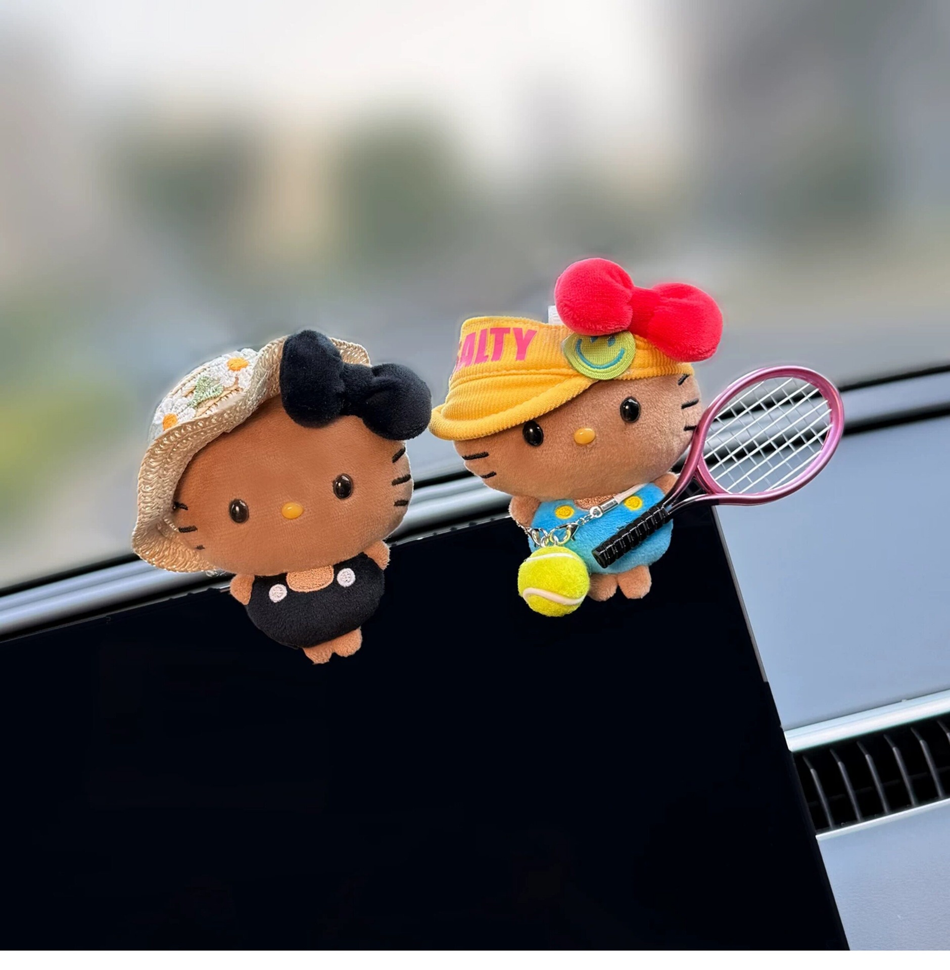 2026 New Car Ornaments, Dashboard Screen Lying Car Doll, Display Car Interior Decorations, Cute Kitty