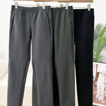 男士25年秋季新款两色运动休闲直筒显瘦微弹力加绒运动长裤101312