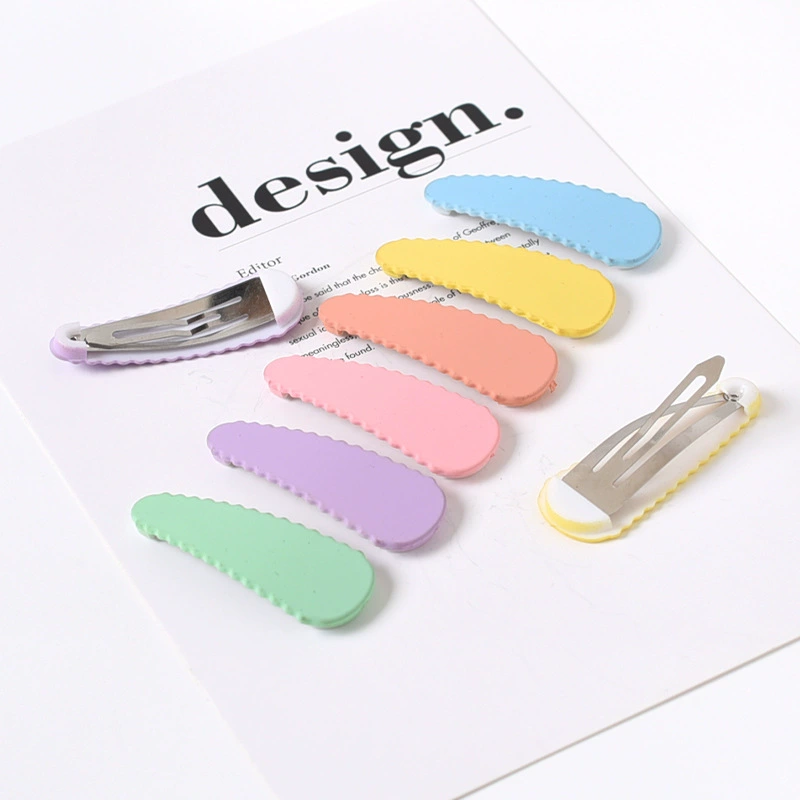 Wavy matte hairgrip handmade drop-shaped, Korean style, internet celebrity, DIY