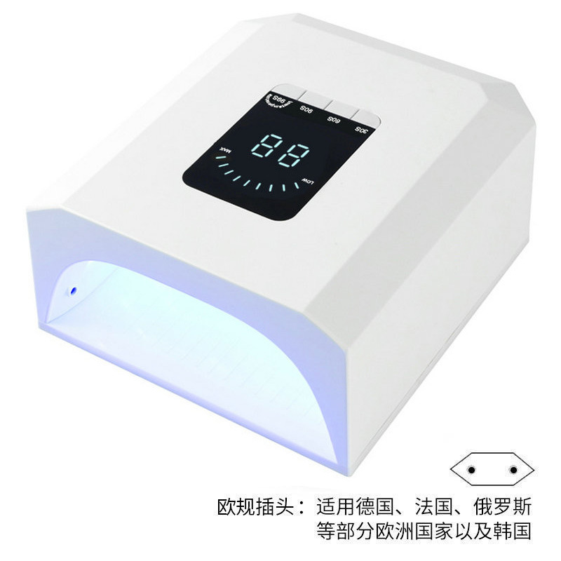 268W alta potencia manicura luz 7800mAh larga duración manicura luz de fototerapia manicura tienda de manicura luz de pegamento de manicura horneado luz transfronteriza
