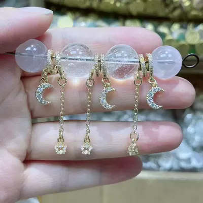 14K Gold-Filled High Color Retention Moon Star Lift Bead Crystal DIY Accessories Bracelet Bracelet Beaded Accessories