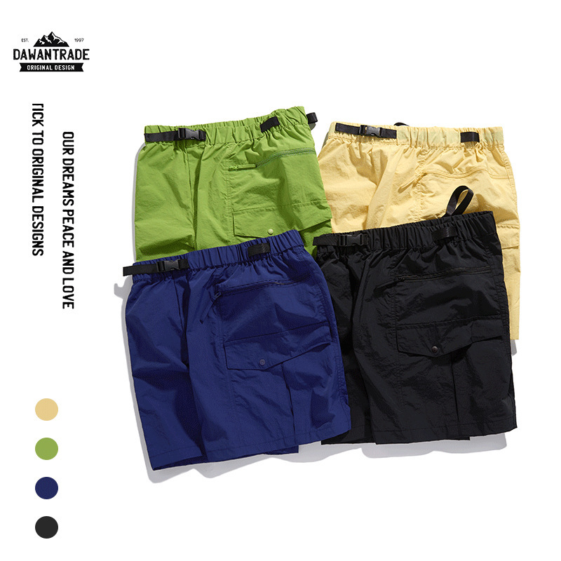 Special Clearance Sale Non-Returnable Non-Exchangeable Cargo Shorts Men's Loose Five-Point Pants Straight Casual Solid Color Large Pocket Water-Repellent