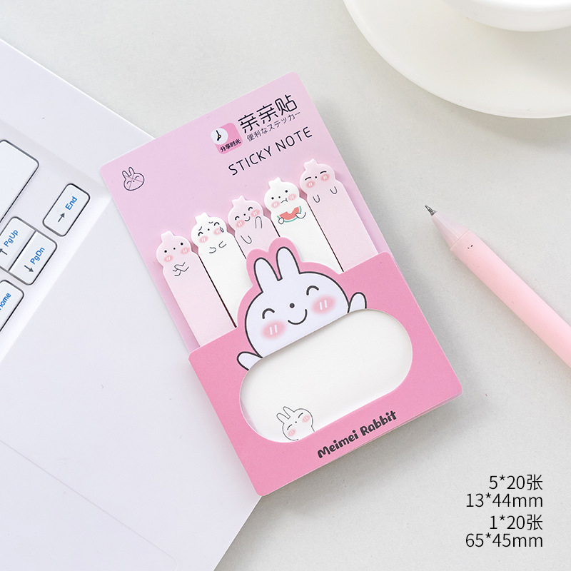 Compartiendo tiempo de dibujos animados en forma de barra combinación nota adhesiva estudiante uso mensaje Memo N veces nota marcado etiqueta índice