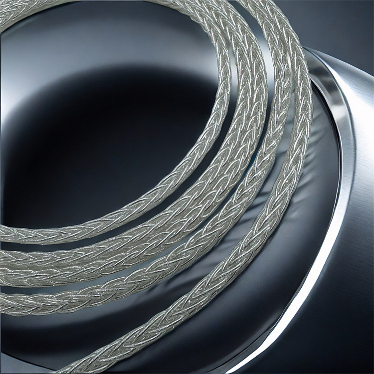 Single Crystal Copper Wire Braided Silver Wire Headset Upgrade Wire DIY Fever Grade Silver Wire 8 Strand Braided 200 Core