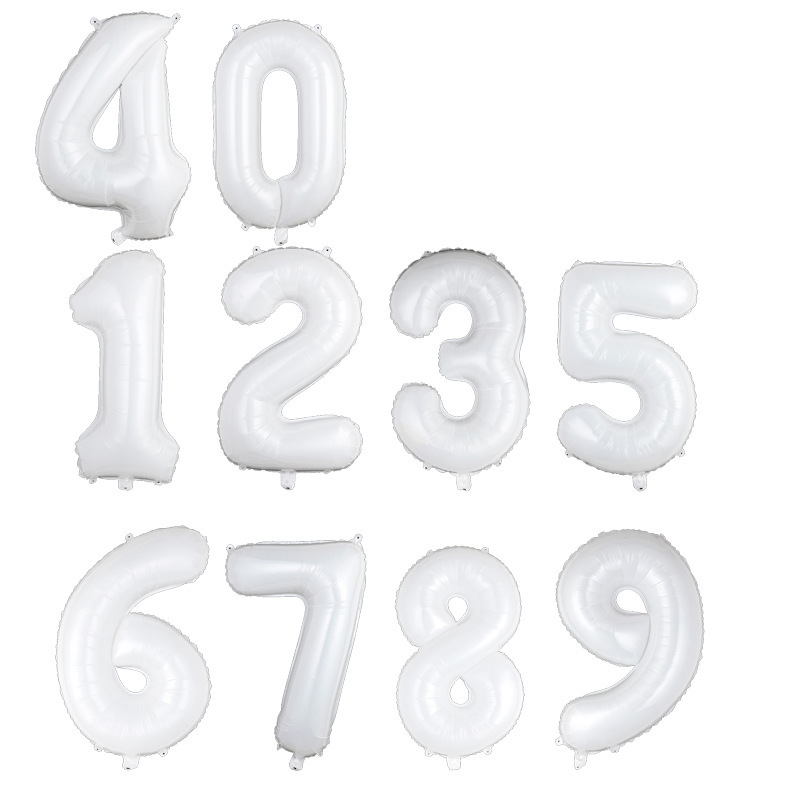 クロスボーダー卸売 40inch アメリカ版デジタルホイルバルーン模造アメリカンスリムデジタル誕生日パーティー装飾バルーン|undefined