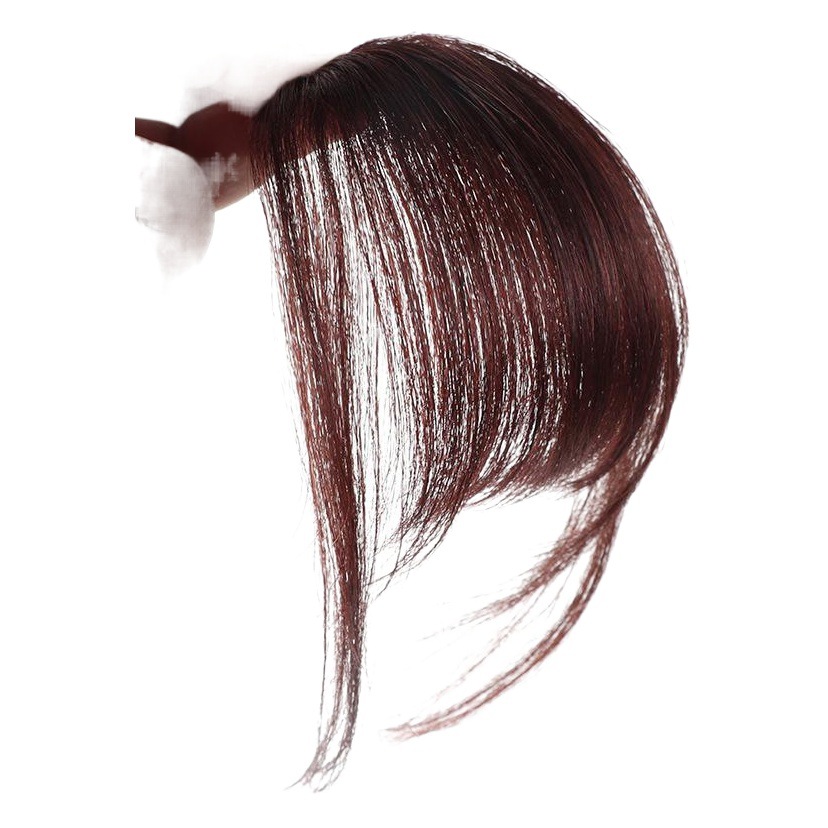 Pelo real dibujos animados Bangs peluca Fake femenino neto rojo dibujos animados Bangs peluca luz natural