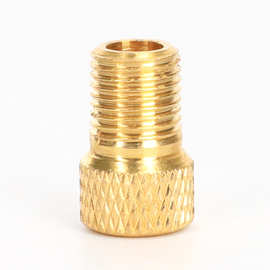 山地自行车黄铜法嘴转美嘴 单车骑行装备配件气门嘴转接换头