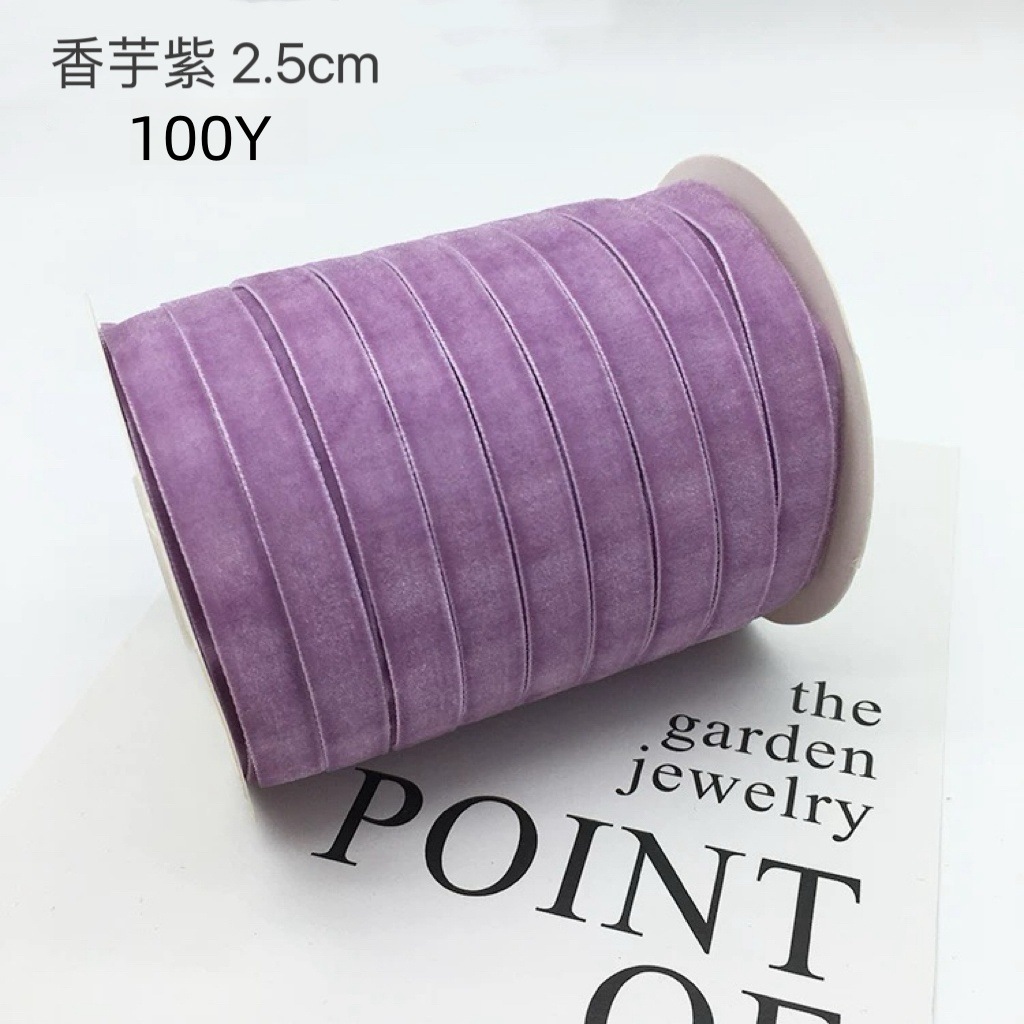 Gran bandeja de un solo lado de cinta de terciopelo cinta de terciopelo para el cabello arco DIY flores regalos accesorios de ropa