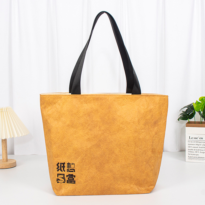 Bolsa de papel DuPont logotipo personalizado patrón de impresión Papel DuPont bolsa cultural y creativa bolsa de compras Bolsa de papel DuPont personalizada