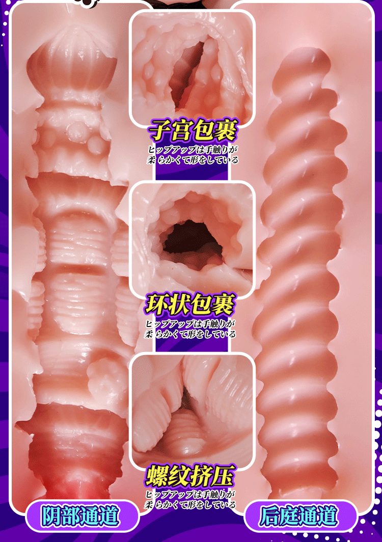 Jiuai Half-Body Adult Doll TPE Realistic Male Masturbator Manual Use Flesh Tone — detail image 26