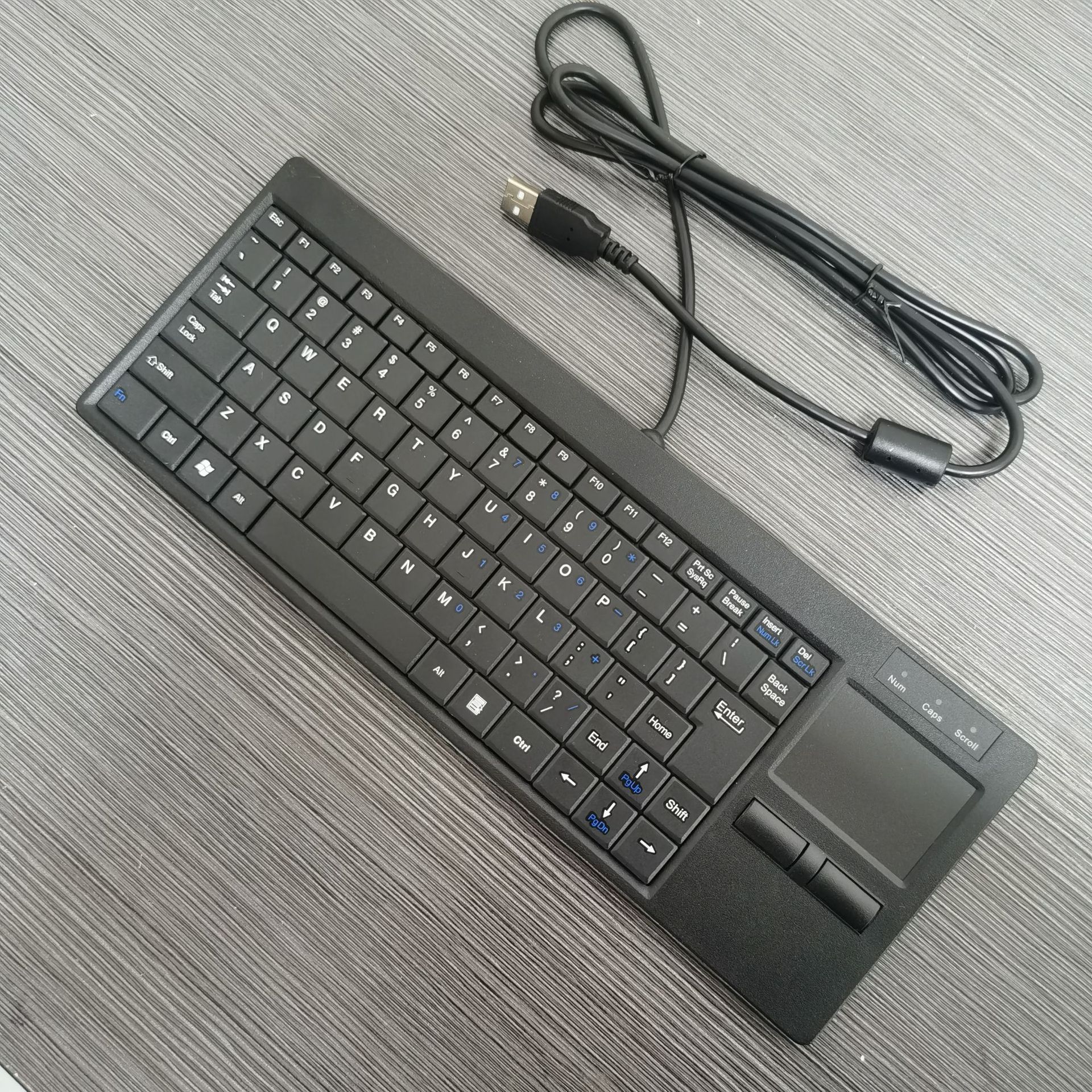 一云天K-818工控数控机床机器专用一体式触摸板工业键盘厂家供应