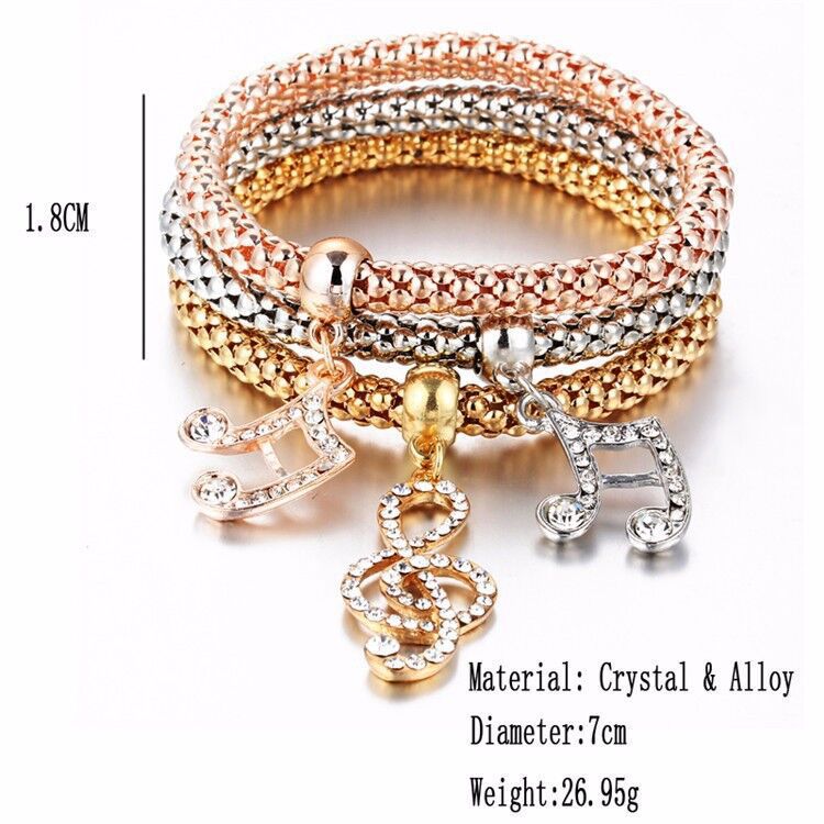 Fashion Heart Shape Butterfly Alloy Plating Rhinestones Womenu0027S Bracelets