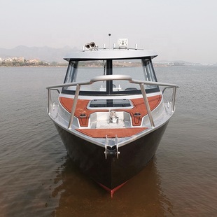 Source Factory Processing Custom Aluminum Alloy Fishing Boat Professional Fishing Boat Can Be Exported Black