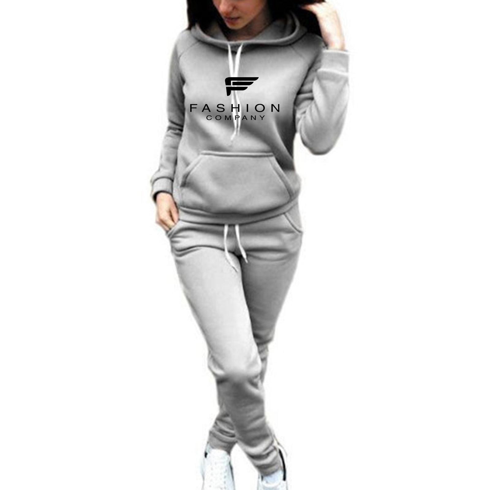 Women's Sweater Set Long Sleeve Two Piece Matching Trouser Lounge_voghion.com