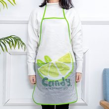 防水围裙可爱卡通水果防油围腰 厨房韩版时尚简约成人做饭罩衣