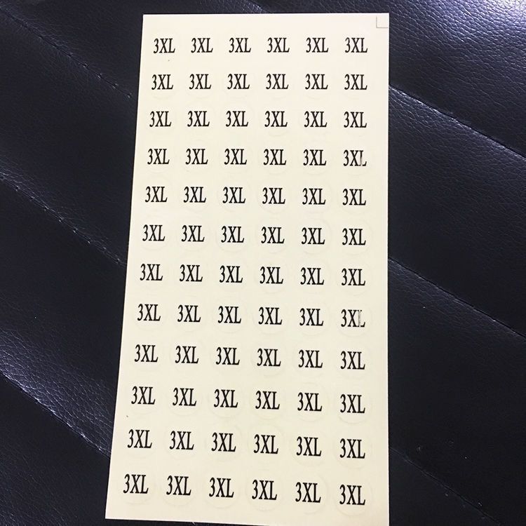 Tales de ropa transparentes etiquetas