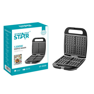 Winningstar Cross-Border Home Grilled Steak Bread Barbecue Waffle Grill Breakfast Heated Sandwich Machine