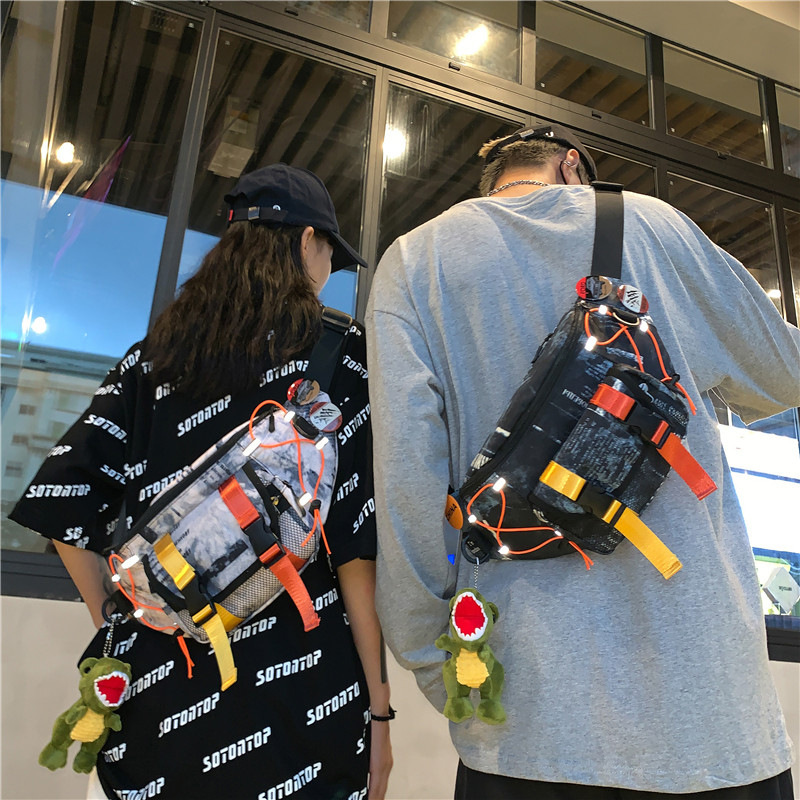 Chest bag men's fashion brand Summer 2024 new student sports waist bag ins Japanese casual personalized shoulder messenger bag