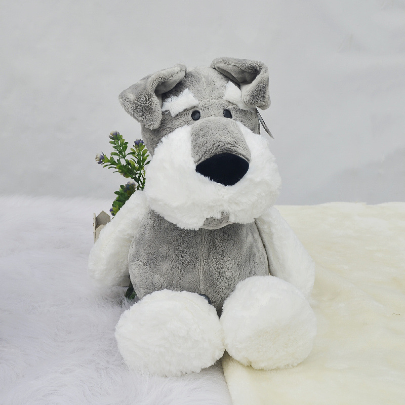 Procesamiento de fábrica juguetes de peluche personalizados lindo muñeco de Schonari muñeco de perro muñeco de trapo logotipo de regalo de la reunión anual