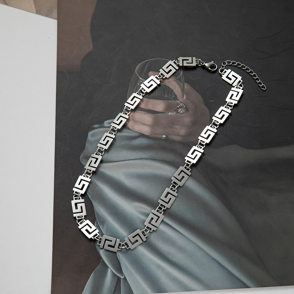 Fashion Geometric Titanium Steel Plating Necklace 1 Piece
