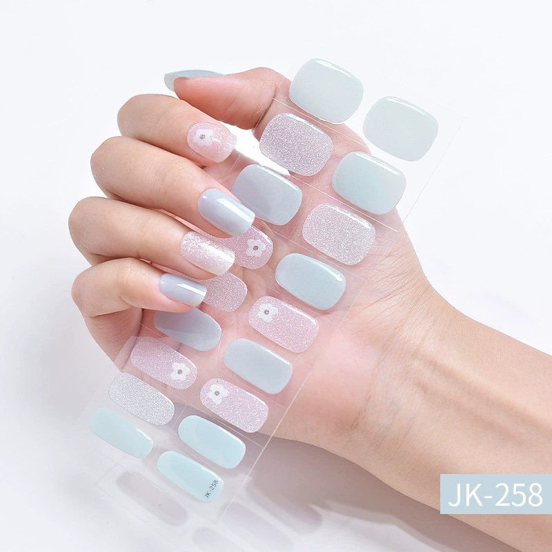 Набор для ногтей XT Gel с наклейками, искусственные ногти и лак для ногтей