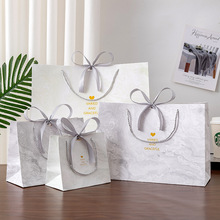 ins风礼品袋大理石纹手提袋包装袋伴手礼纸袋 节日礼物袋服装袋