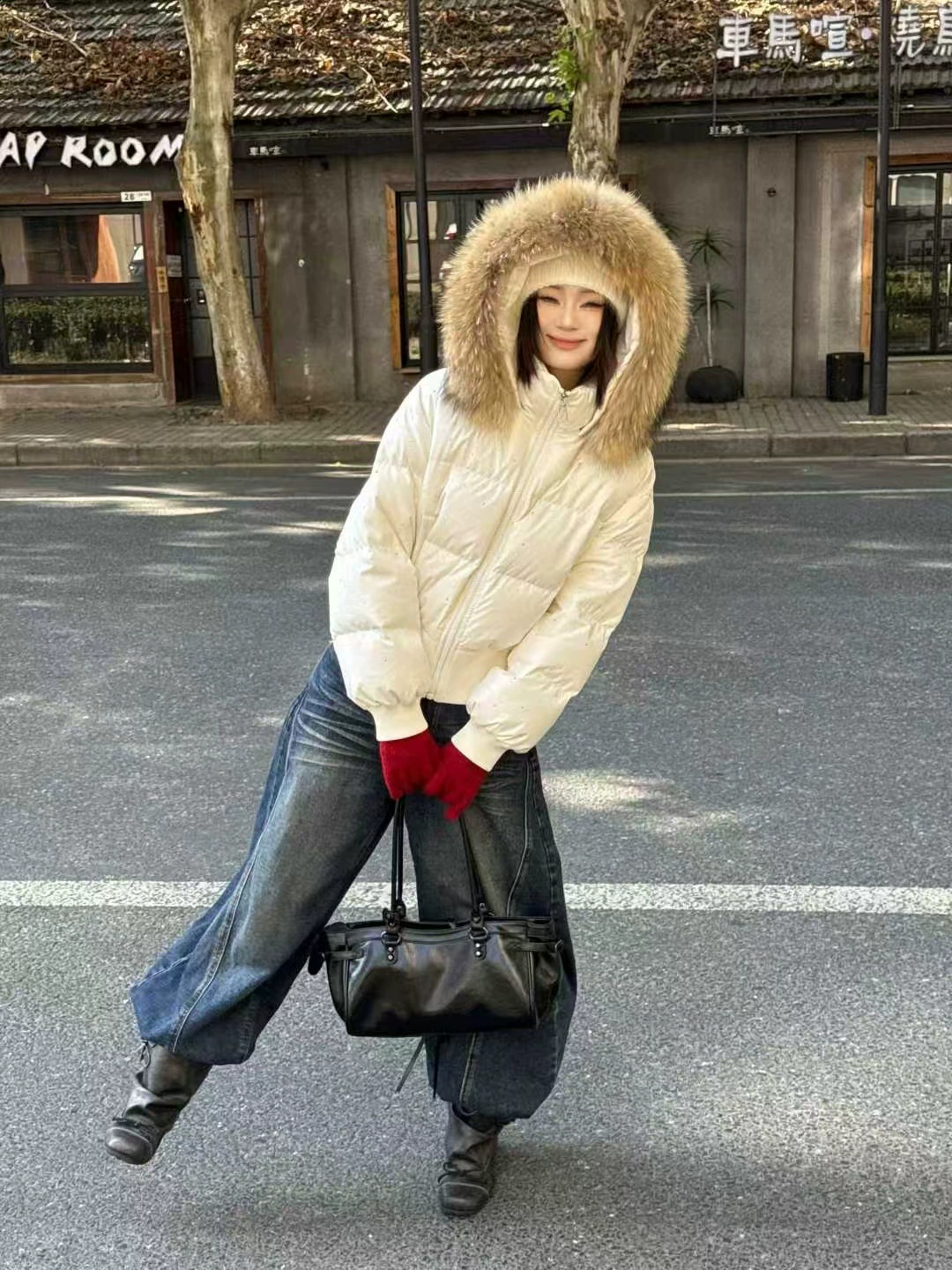 Зимняя модная приталенная куртка с капюшоном, пуховик, американский стиль, slim fit
