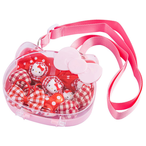 Children's headgear cartoon hair accessories set gift box hairpin girl baby cute cat hairpin child bow headcard