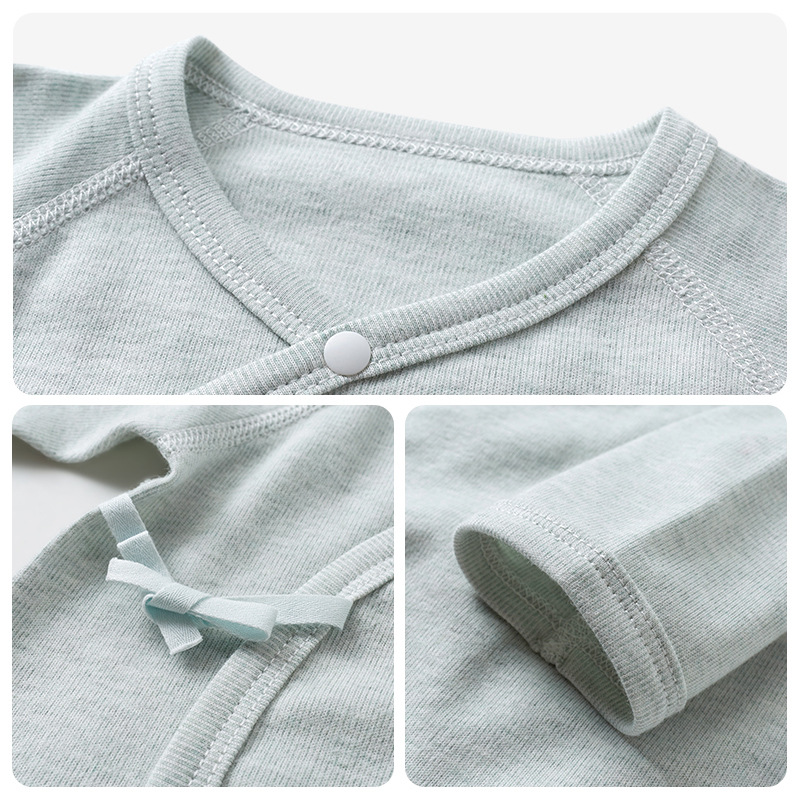 Ropa de bebé recién nacido para primavera, otoño y principios de invierno, capa base de algodón puro, pelele cálido de 0 a 3 meses, traje para gatear, pijama, mono de bebé.