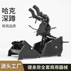 ハック深しゃがみ機ジムは足の機械を練習します。