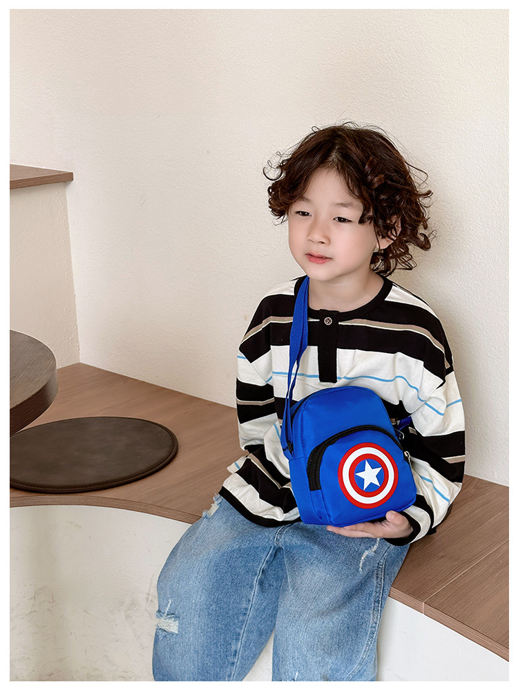 2023 Children's Casual crossbody Bag, New cartoon small crossbody bag for primary school students, portable mobile phone coin purse for boys' Outing undefined