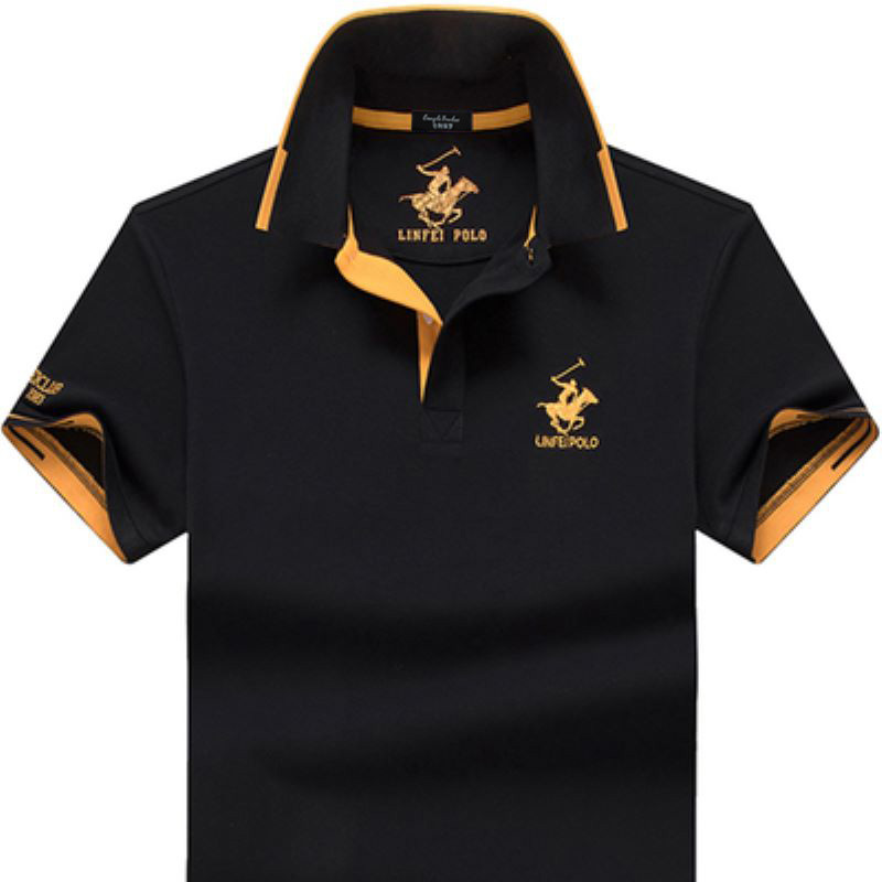 Authentic Paul Classy Tops Men's Summer New Half-Sleeved Men's Lapel Shirts Classy Men's Short-Sleeved T-Shirts