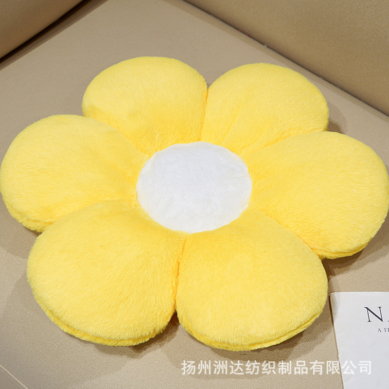 Cojín de Flor para Sofá de Algodón PP para Sala de Estar y Cama