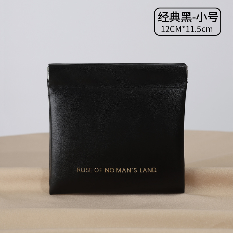 シンプルなクローズドシャーリングバッグミニ PU ヘッドフォン収納袋キャンディーカラーコインバッグ小銭入れ口紅収納袋|undefined