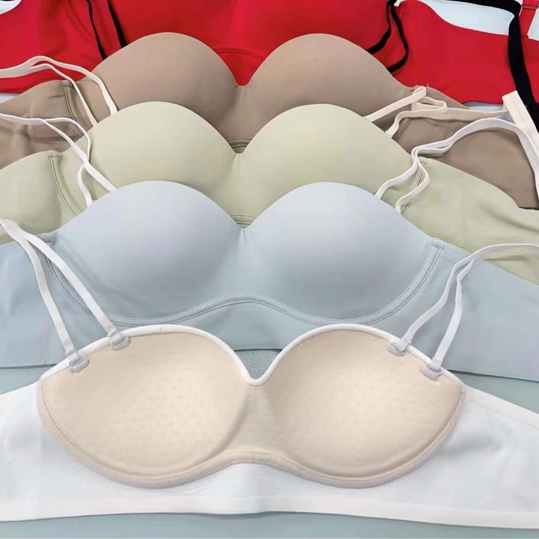 Inventario de productos de cola del sudeste asiático nuevo en línea celebridad en vivo joven lisa reunida ropa interior sin huellas reunida sujetador sujetador