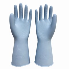 家庭用ラテックス手袋家事清潔ベルベットゴム皿洗い手袋とベルベット冬保温手ゴム皮
