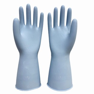Household Latex Gloves for Dishwashing, Housekeeping Cleaning, Spray Velvet Rubber and Velvet Lining, Warm Hand Protection Wholesale