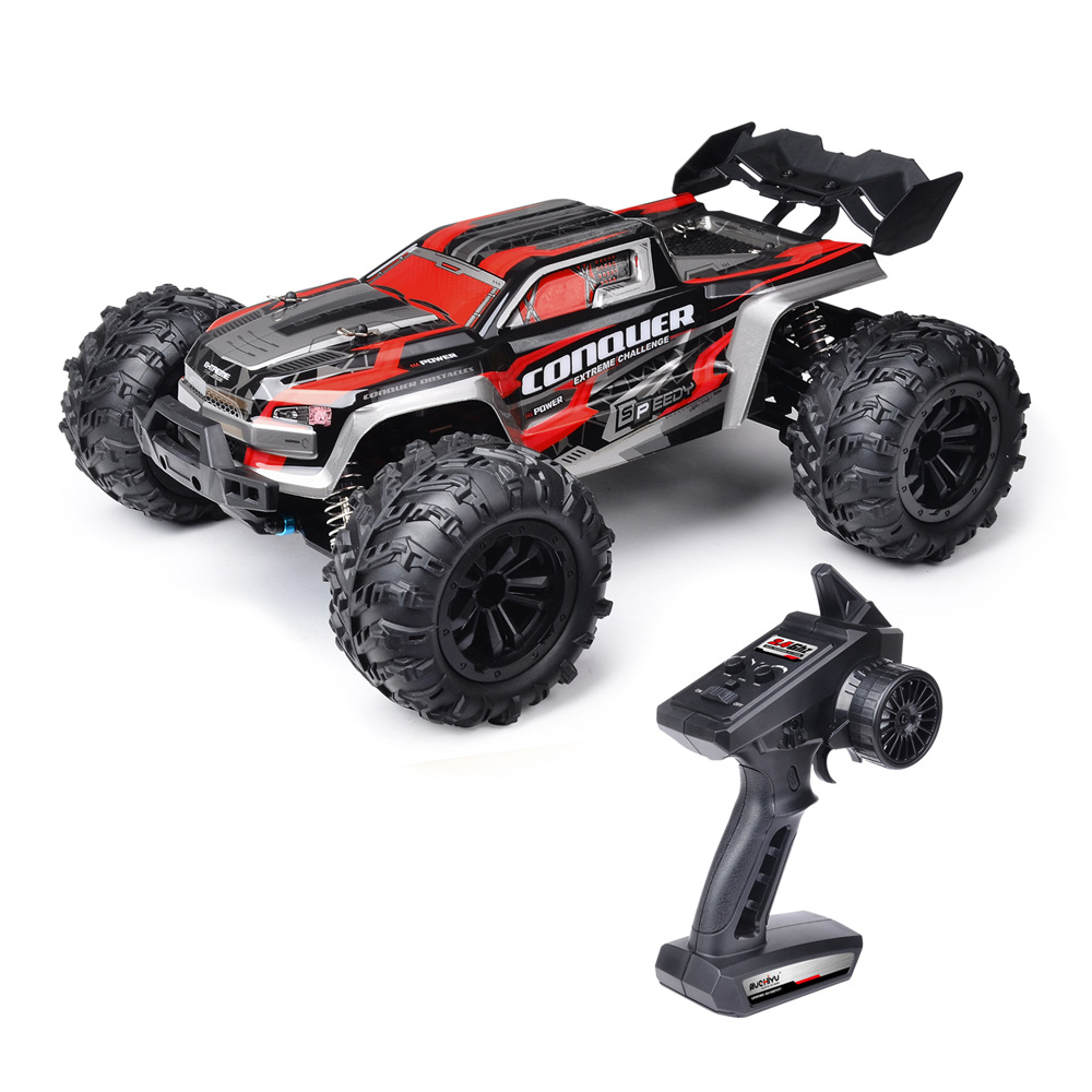SUCHEYU 1:16 Vehículo todoterreno de alta velocidad 4x4 a escala completa Big Foot, modelo de coche eléctrico con control remoto 4x4