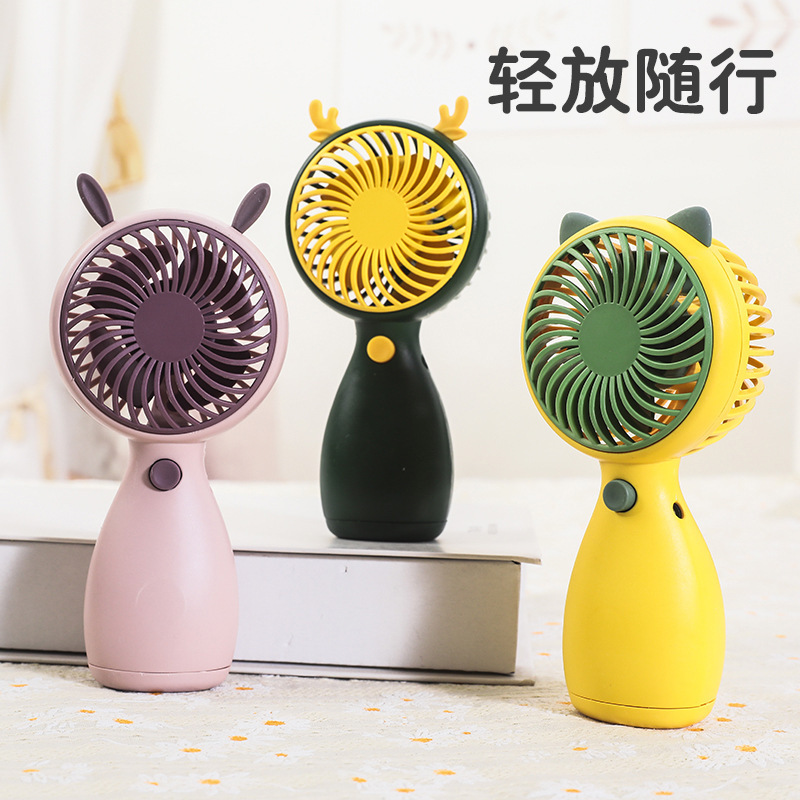Summer cartoon handheld air fan for students