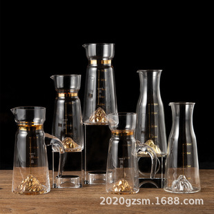 Liquor Dispenser with Scale, Hotel Restaurant Pourer, Household 0.1kg Wine Bottle, Drinking Liquor Wine Set, Male Cup