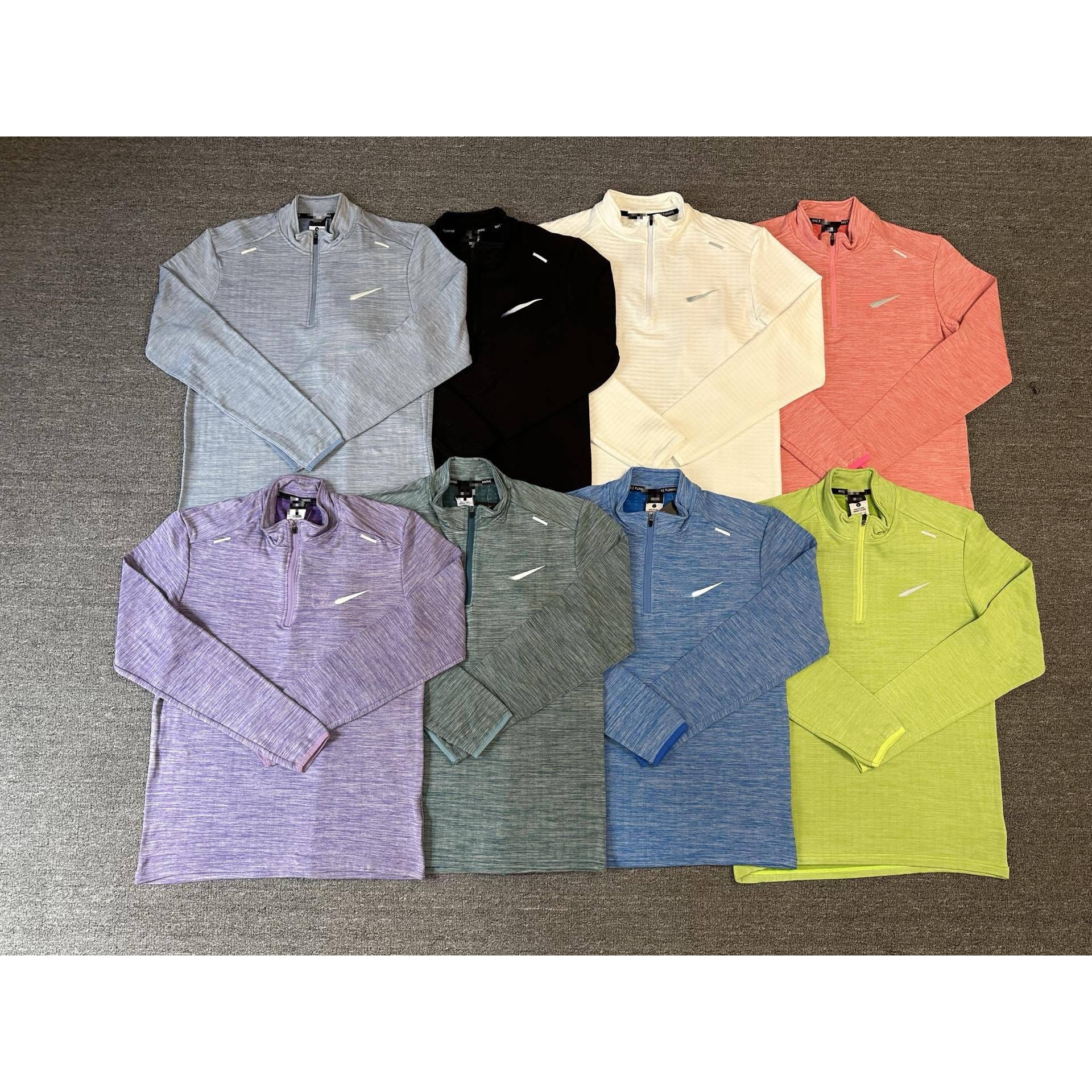 26 Cross-border Autumn and Winter New Style Men's Long Sleeve Thickened Fleece Half-Zip Sweatshirt for Training and Sports