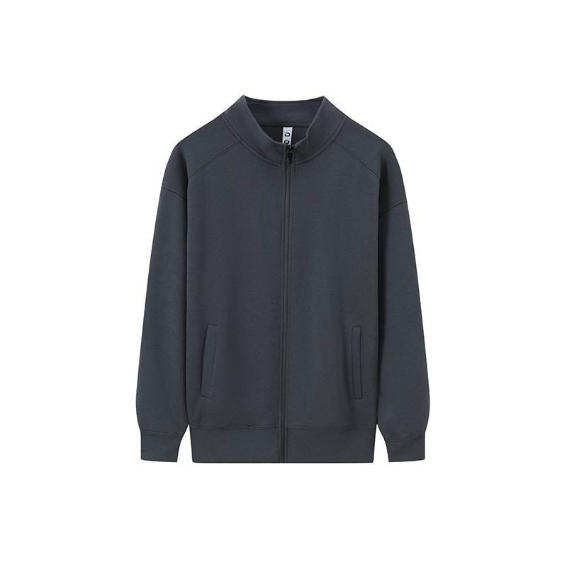 Sudadera raglán con hombros caídos, forro polar y logotipo bordado personalizado, ropa de trabajo corporativa para otoño e invierno, fabricada a medida por el fabricante.