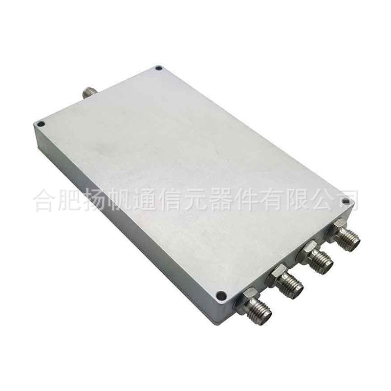 0.6-6GHz 30W 7.8dB低插损 低驻波 4路功分器 SMA母型接口