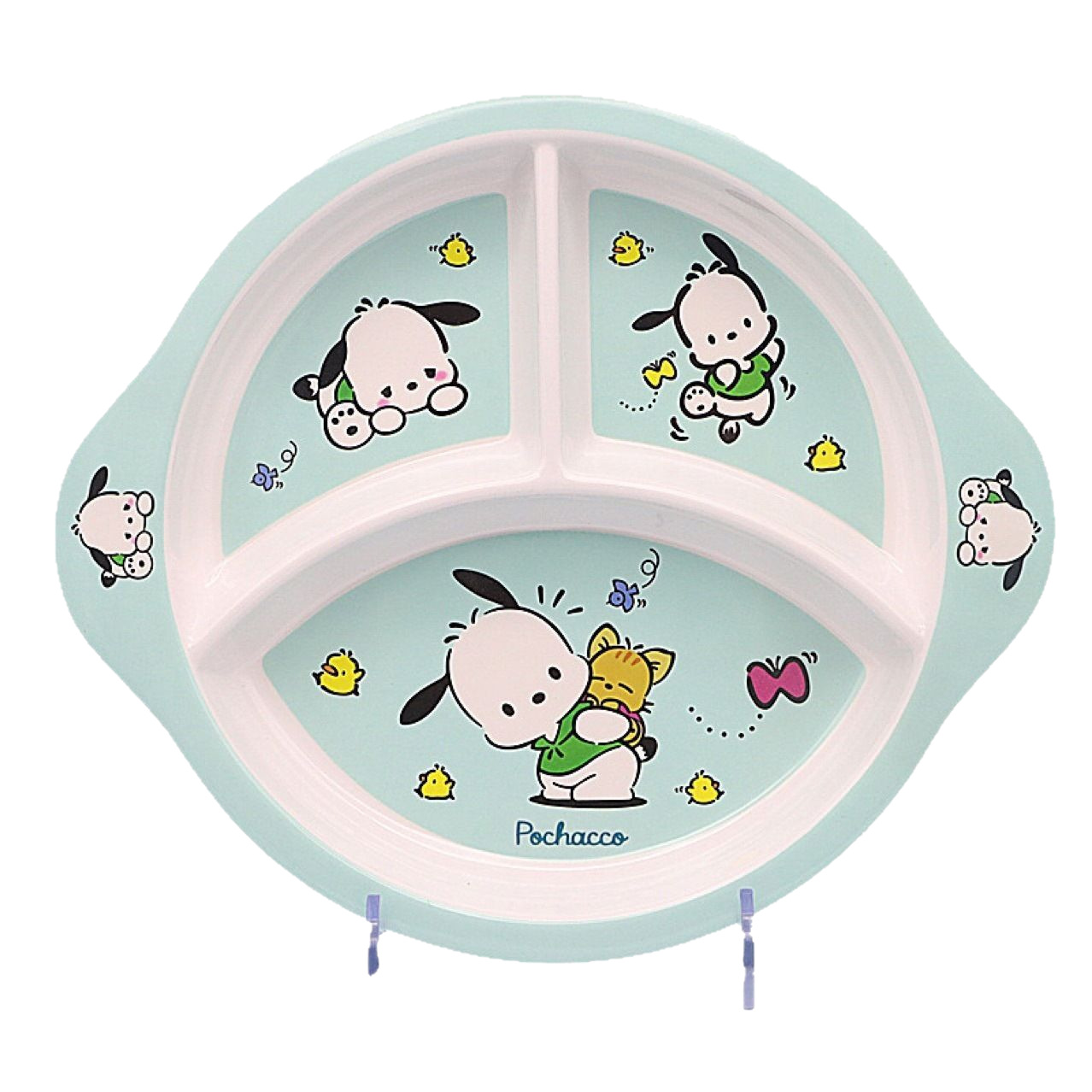 元のメーカーの卸売り膜の中で子供の段の食事の皿の円形の多格の子供の食器の3段の4段の食事の皿を貼ります。