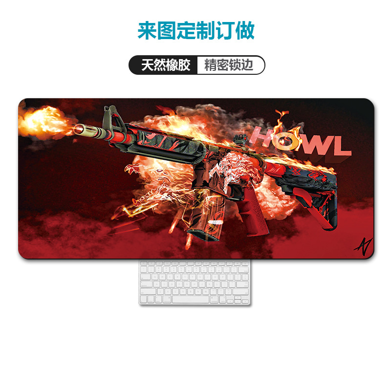 Amazon transfronteriza mapa de calor Rage bestia equipo alfombrilla de ratón de gran tamaño engrosada bloqueo escritorio de la computadora pad alfombrilla de ratón